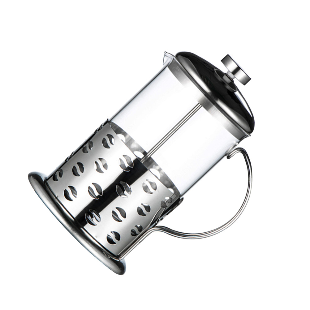 Coffee Tea Flower - 800ml RVS koffiekan met hittebestendige borosilicaat