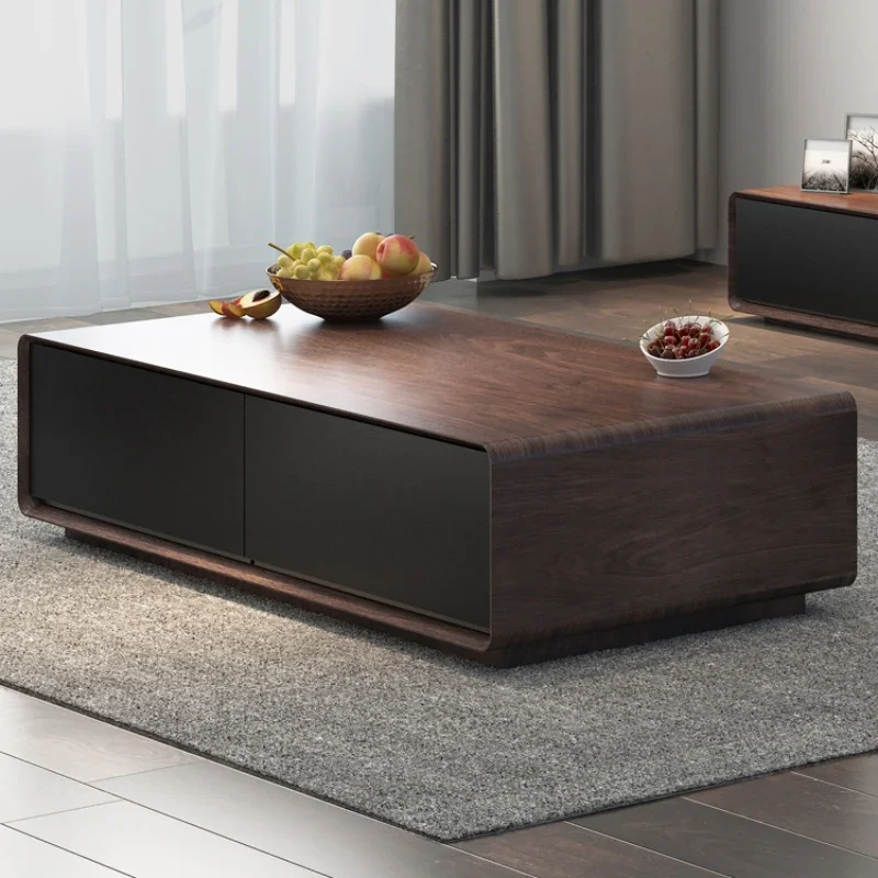 Coffee Tea Unit - Moderne eenvoudige salontafel tv-meubel Scandinavisch zwart