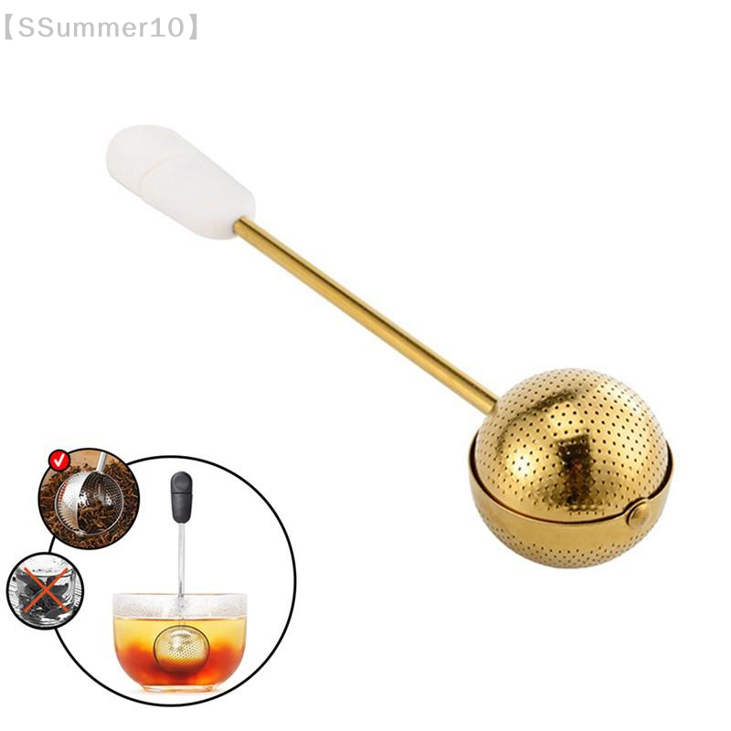 Coffee Tea And Leaf - 【SSummer10】Roestvrijstalen mesh-thee-ei met draaimechanisme - Herbruikbare