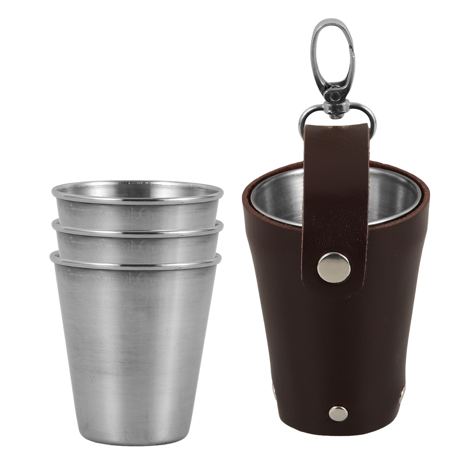 Coffee Tea Vodka - 5 Stuks Rvs Shot Cups 70Ml