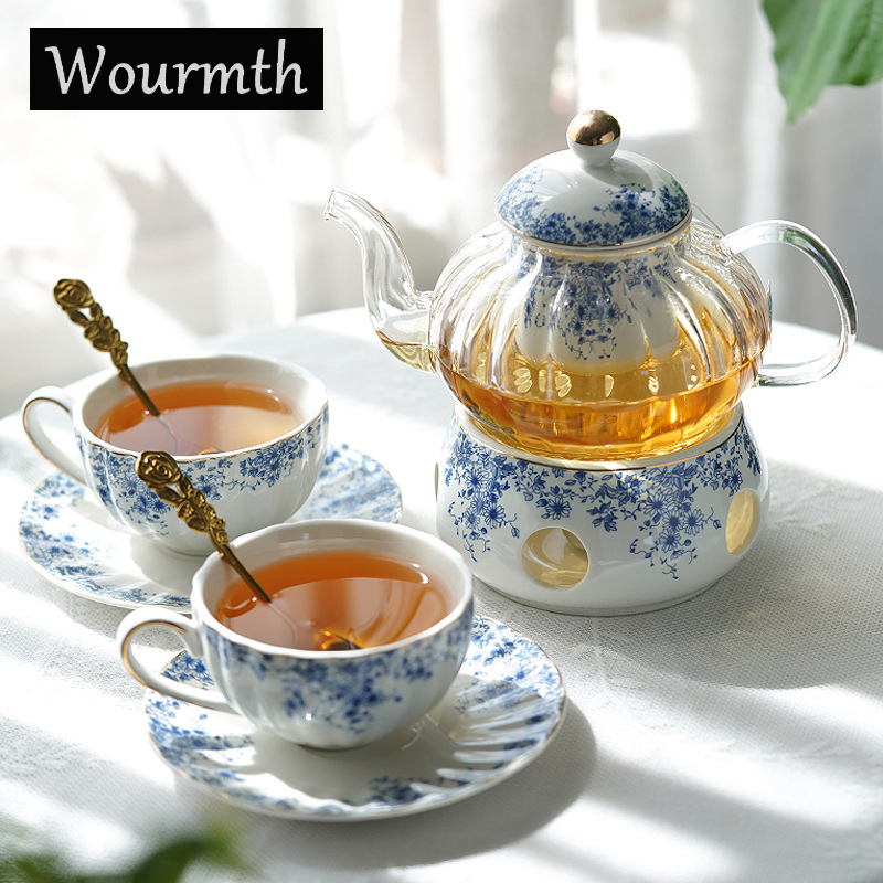 Coffee Tea Flower - Afternoon Tea-set in Engelse stijl, bloementheepot,