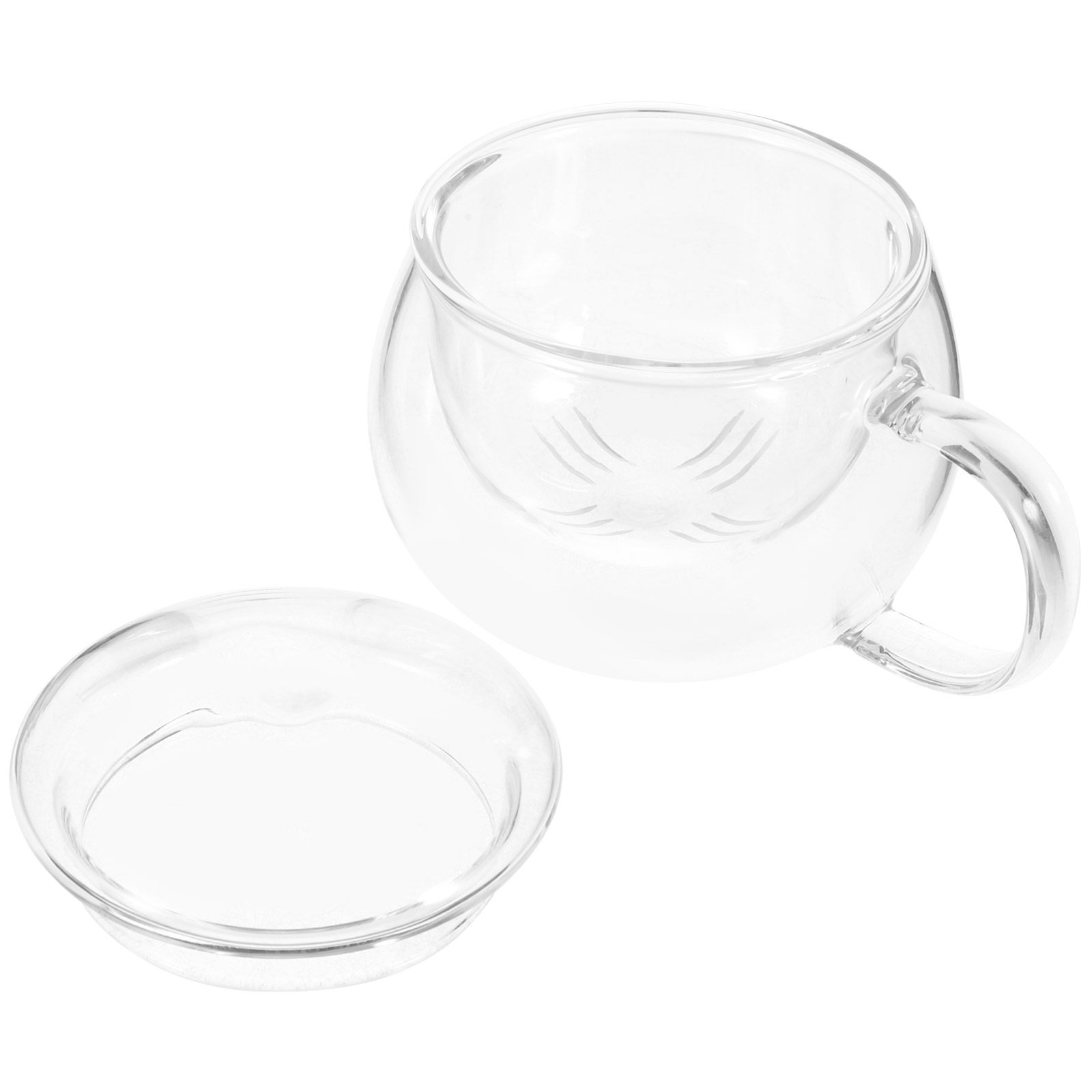 Coffee Tea And Leaf - 1 Set hittebestendige glazen theekopjesset, eenvoudig