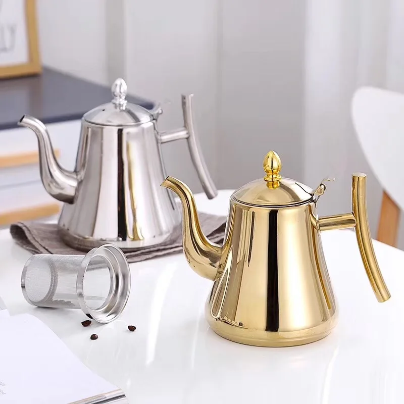 Coffee Tea Flower - 1.0L/1.5L/2.0L Theeketel Roestvrijstalen Theepot, Met Afneembare