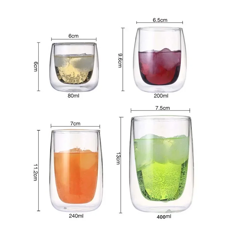 Coffee Tea Vodka - Wijnglazen drinkbeker, Whisky Wodka Cup, Koffiesap