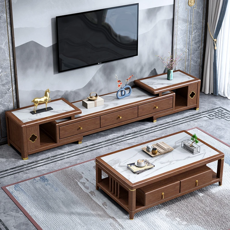 Coffee Tea Unit - Salontafel Theetafel Walnoot Theetafel Tafel Woonkamer