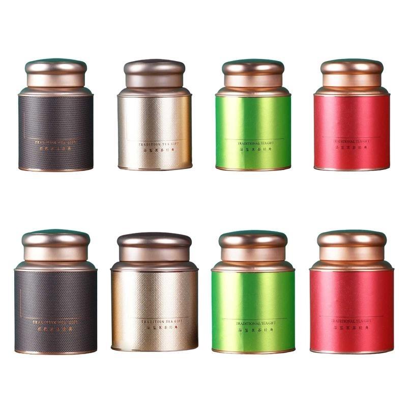 Coffee Tea Sugar Canisters - 652F Draagbare theebus Luchtdichte blikken caddybox