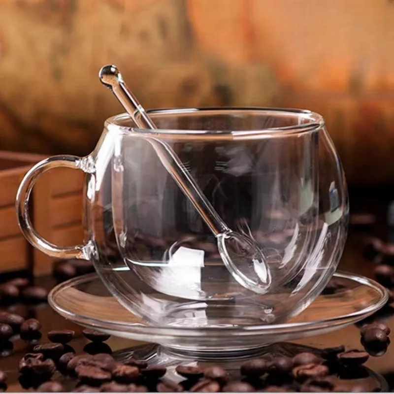 Coffee Tea Vodka - 150/300 ml Dubbele Bodem Muur Glas