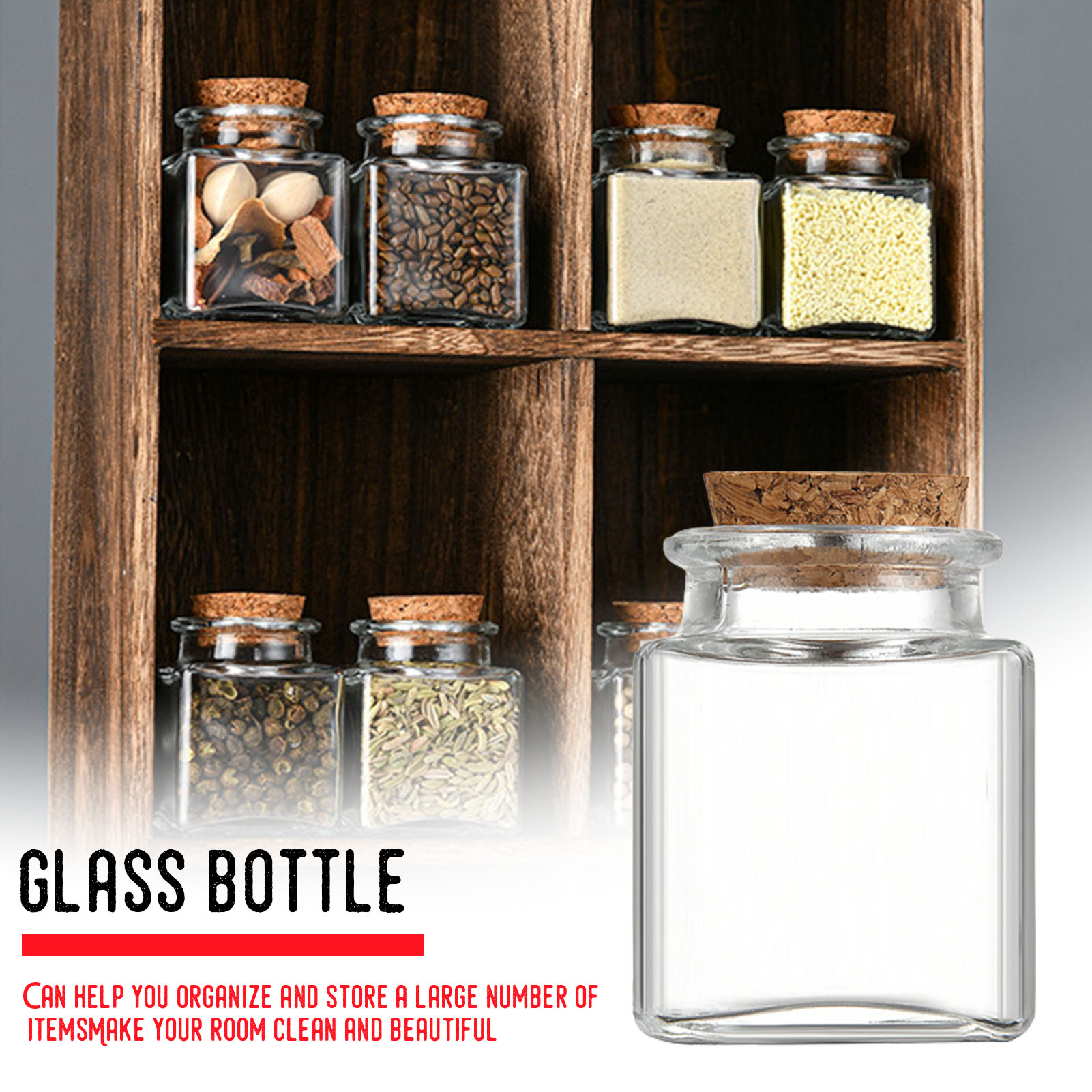 Tea Coffee Sugar Container - 1/5/10 Stuks Glazen Opslag Potten Keuken