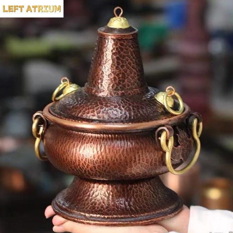 Coffee Tea And Leaf - Multifunctionele puur koperen hotpot, handgemaakte vaas,