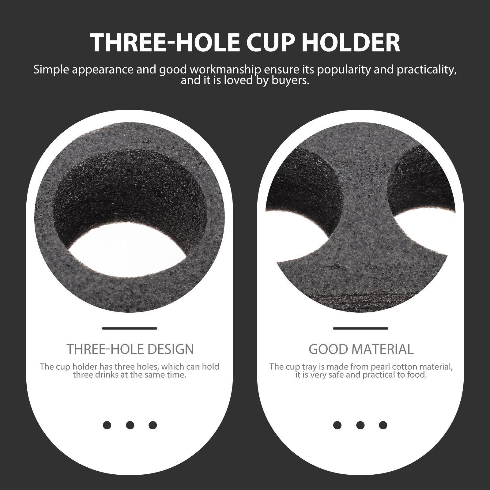 Coffee Tea Drink - 2 Stuks Handige Cup Tray 3-Slot