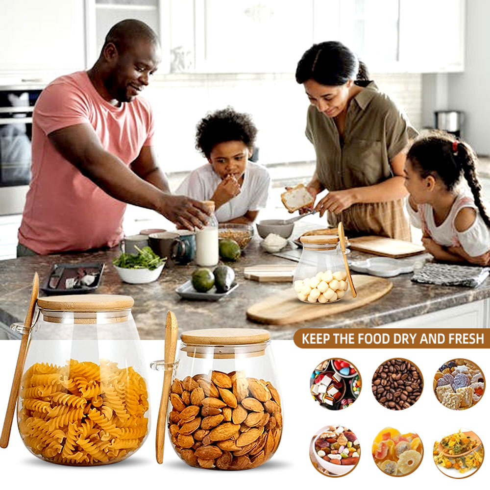 34Oz Verzegelde Glazen Pot Met - Coffee Tea Sugar Canisters recensie en prijs
