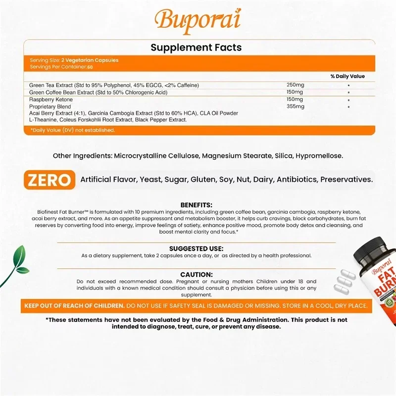 Capsules voor vetverbrander -  - Coffee Tea For Weight Loss recensie en prijs