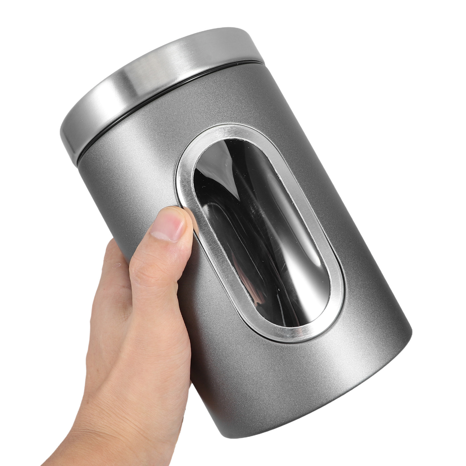 RVS bewaardoos zilvergrijs luc - Tea Coffee Sugar Container recensie en prijs