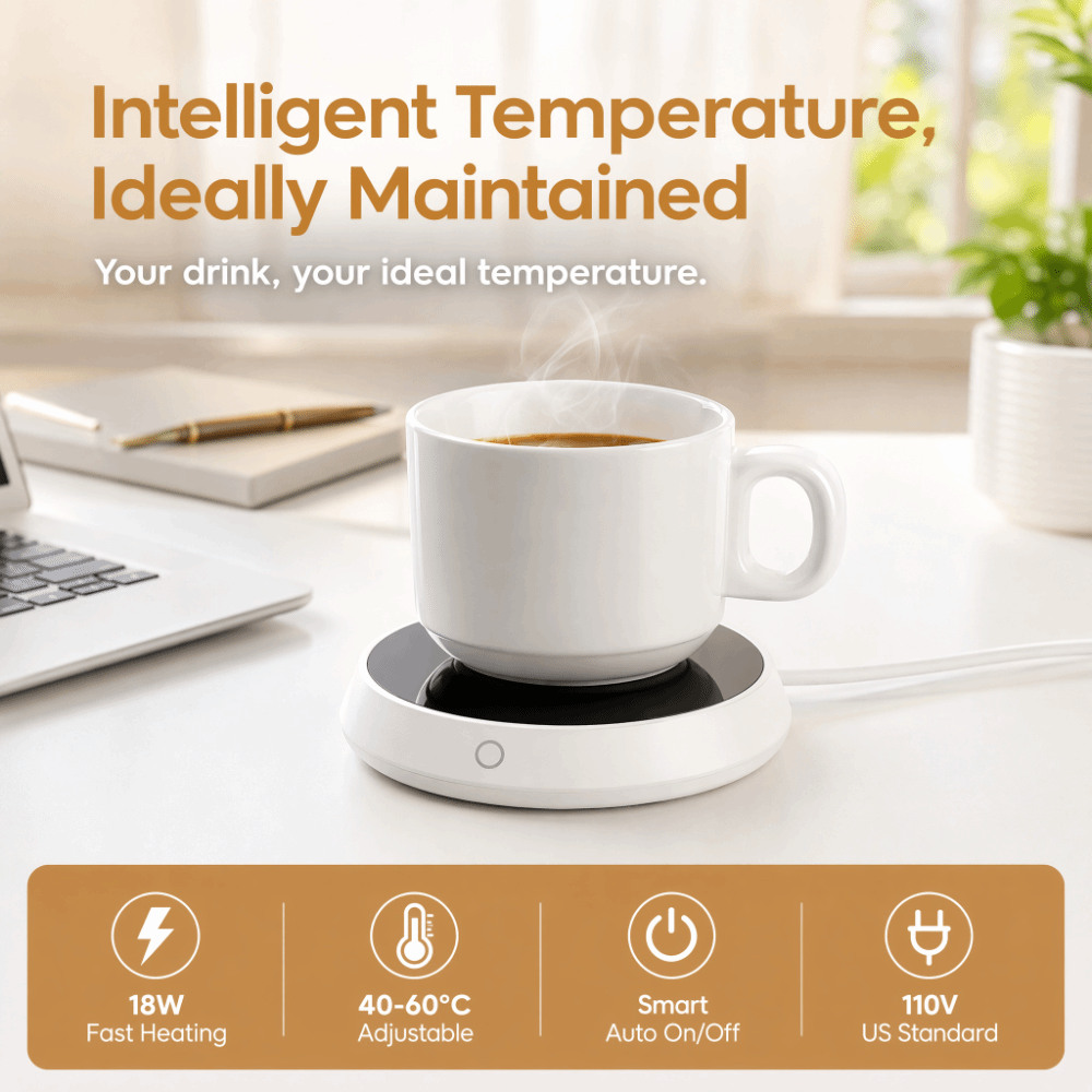 ABS bekerwarmer met automatisc - Switching Coffee To Tea recensie en prijs