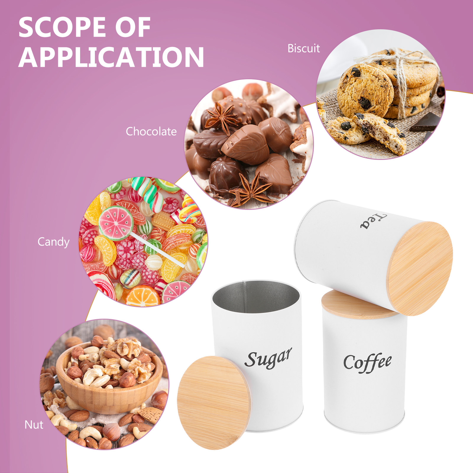 3 stuks luchtdichte ronde buss - Coffee Tea Sugar Canisters recensie en prijs
