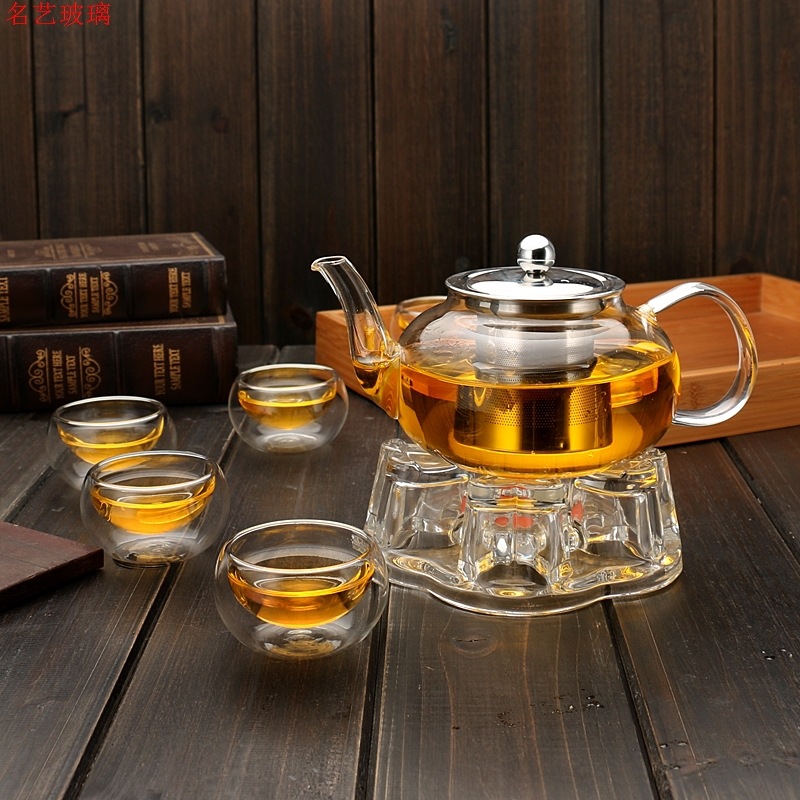 600/800 ml Hittebestendige Gla - Coffee Tea Flower recensie en prijs