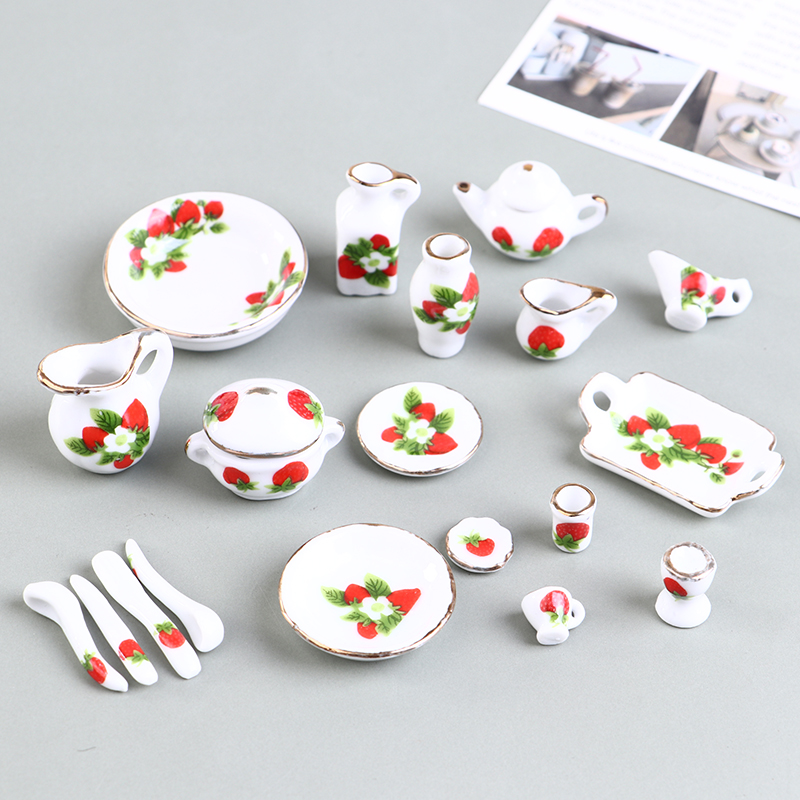 1 Set 1:12 Miniatuur Poppenhui - Coffee Tea Flower recensie en prijs