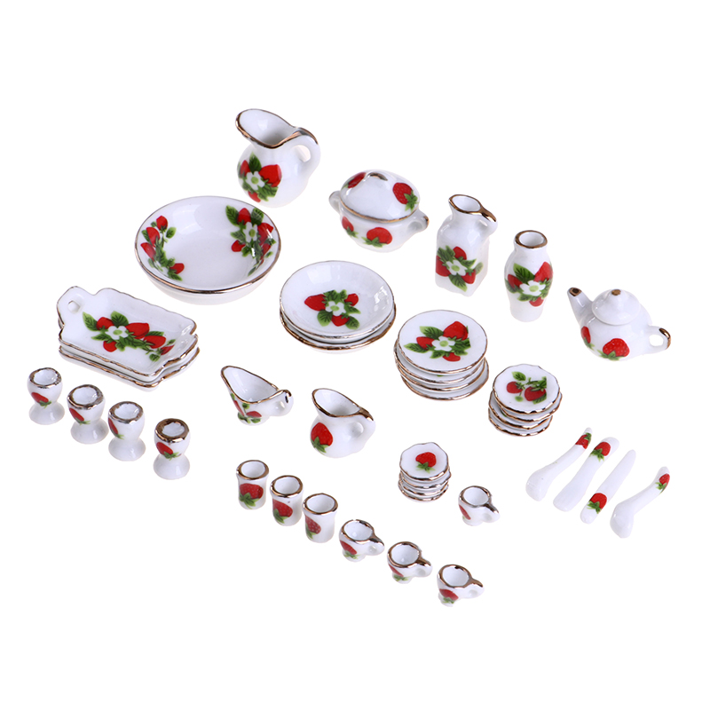 1 Set 1:12 Miniatuur Poppenhui - Coffee Tea Flower recensie en prijs