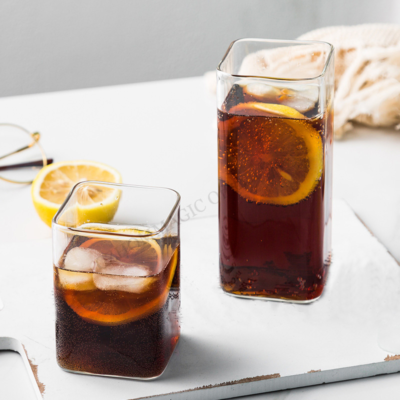 6/4/2/1Pcs Vierkante Glazen Be - Coffee Tea Drink recensie en prijs