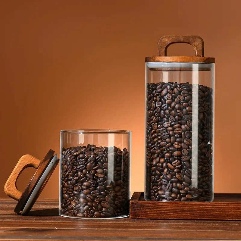 Helderglazen pot met bamboe de - Tea Coffee Sugar Container recensie en prijs