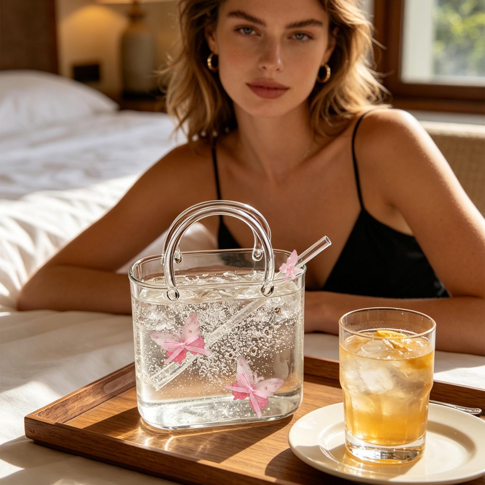 Glazen tas voor drankjes, funk - Coffee Tea Flower recensie en prijs