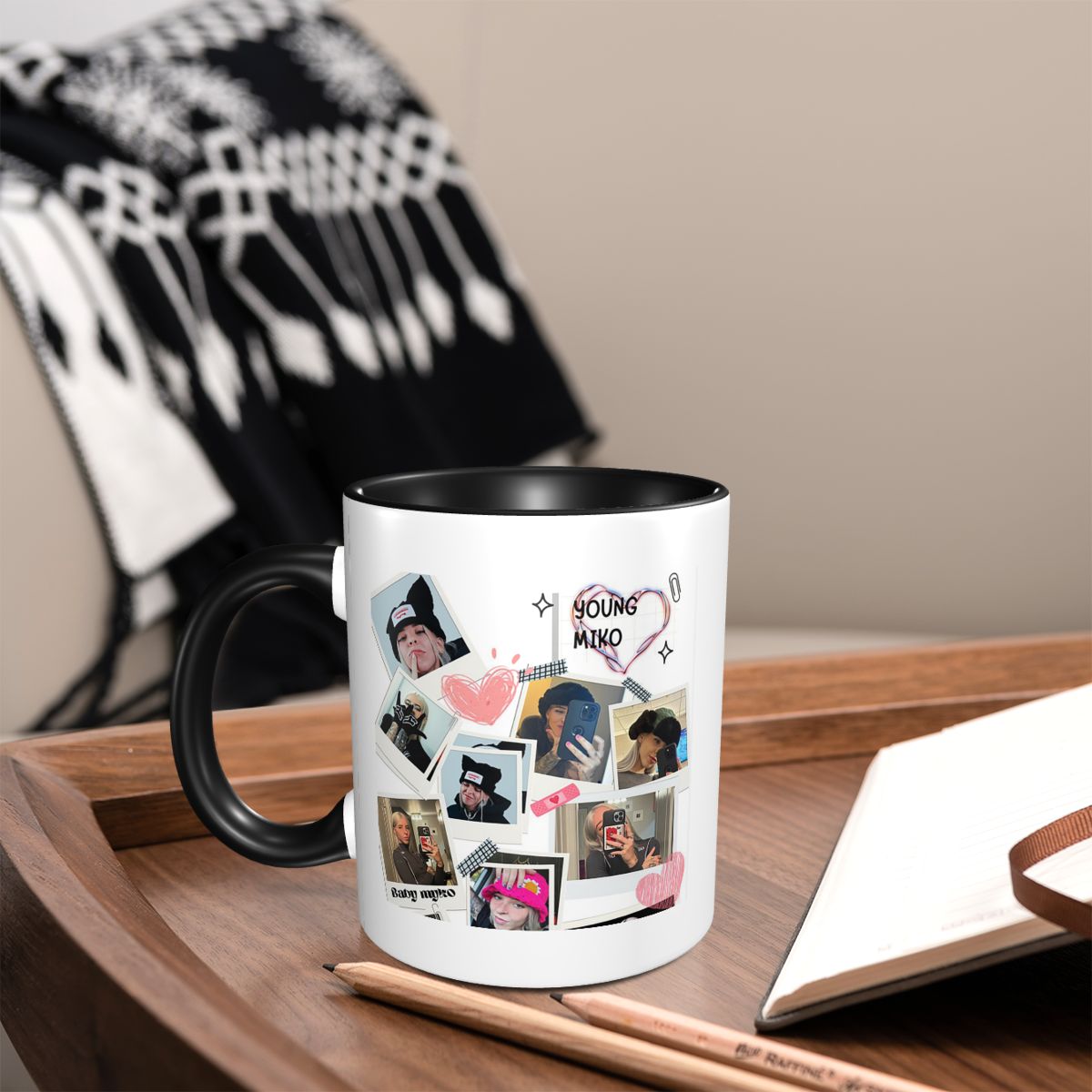 Collage van jonge Miko-mokken, - Young Tea Coffee recensie en prijs