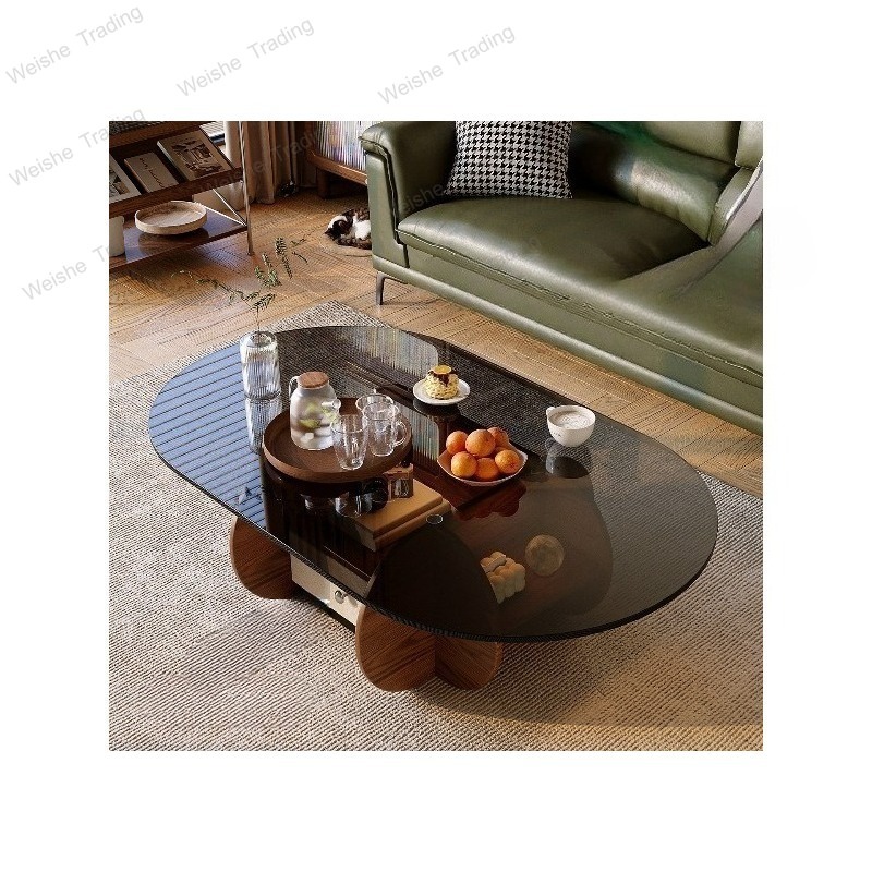 Kleine ovale salontafel in mid - Young Tea Coffee recensie en prijs