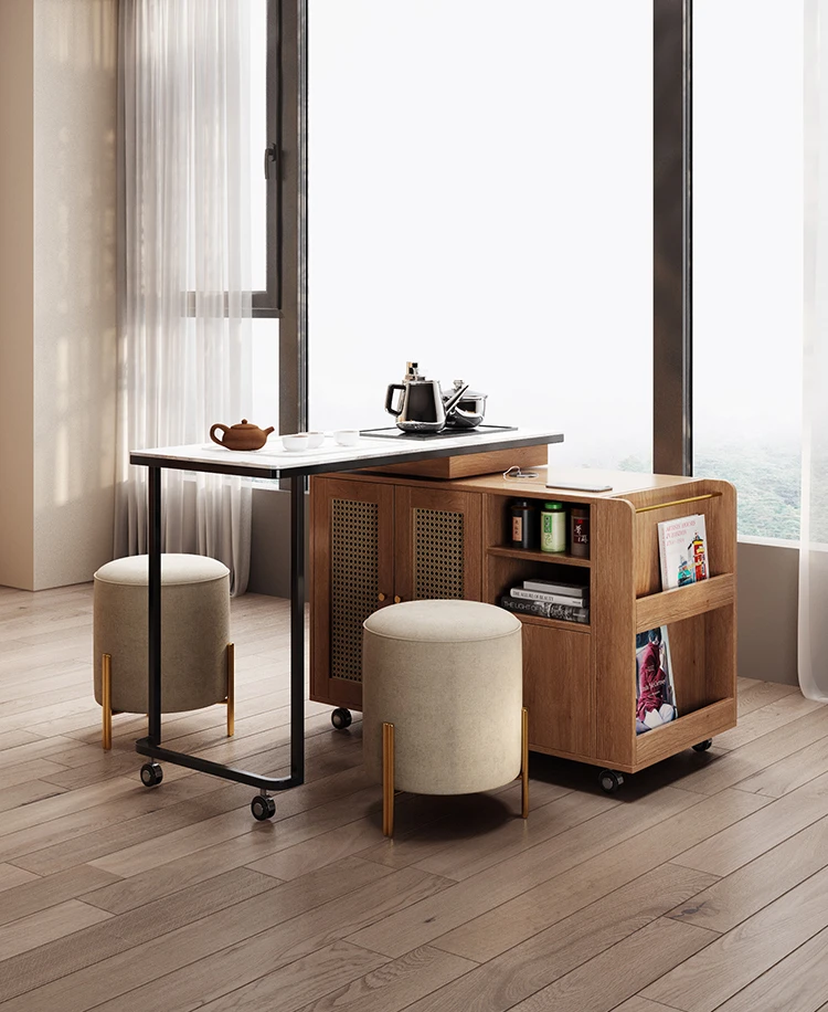 Kleine massief houten theetafe - Coffee Tea Unit recensie en prijs