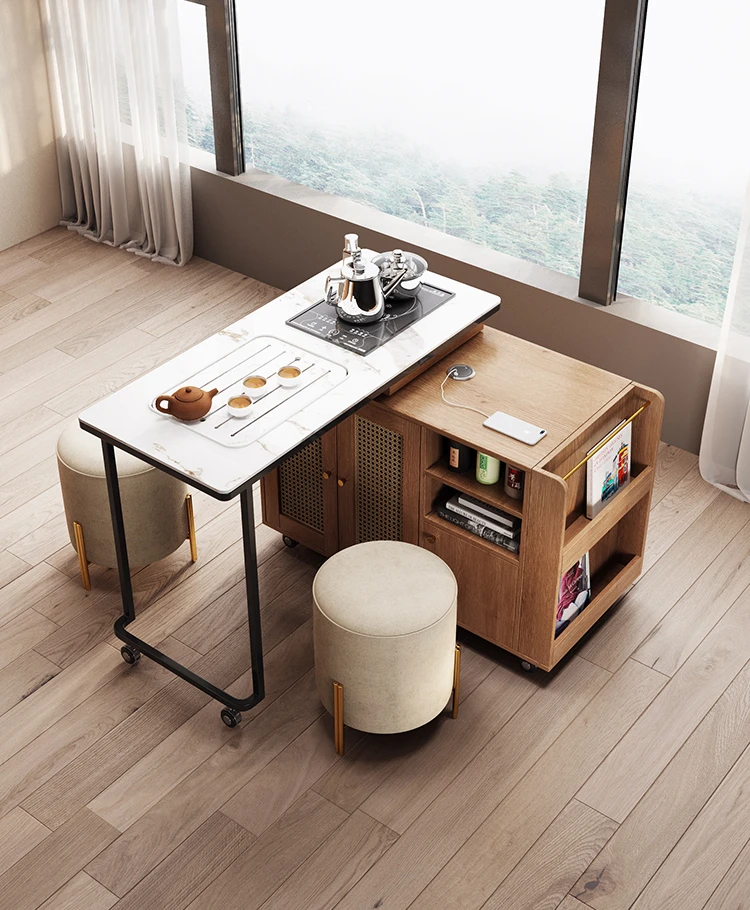 Kleine massief houten theetafe - Coffee Tea Unit recensie en prijs