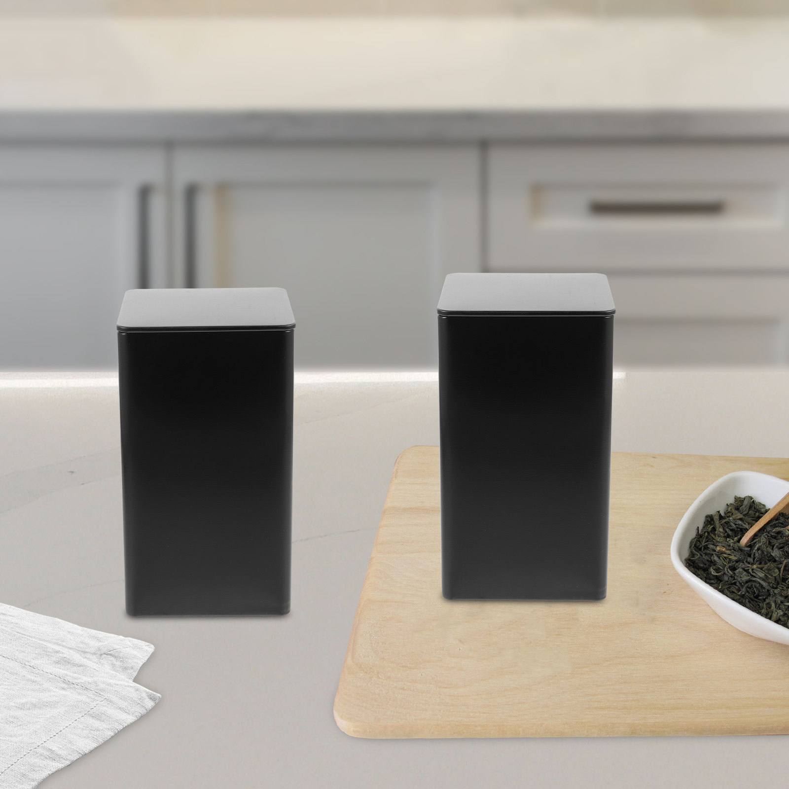 4 stuks opbergpotten blikken c - Tea Coffee Sugar Container recensie en prijs