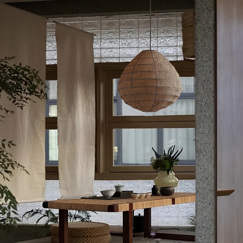 Japanse metalen doek hanglampe - Switching Coffee To Tea recensie en prijs