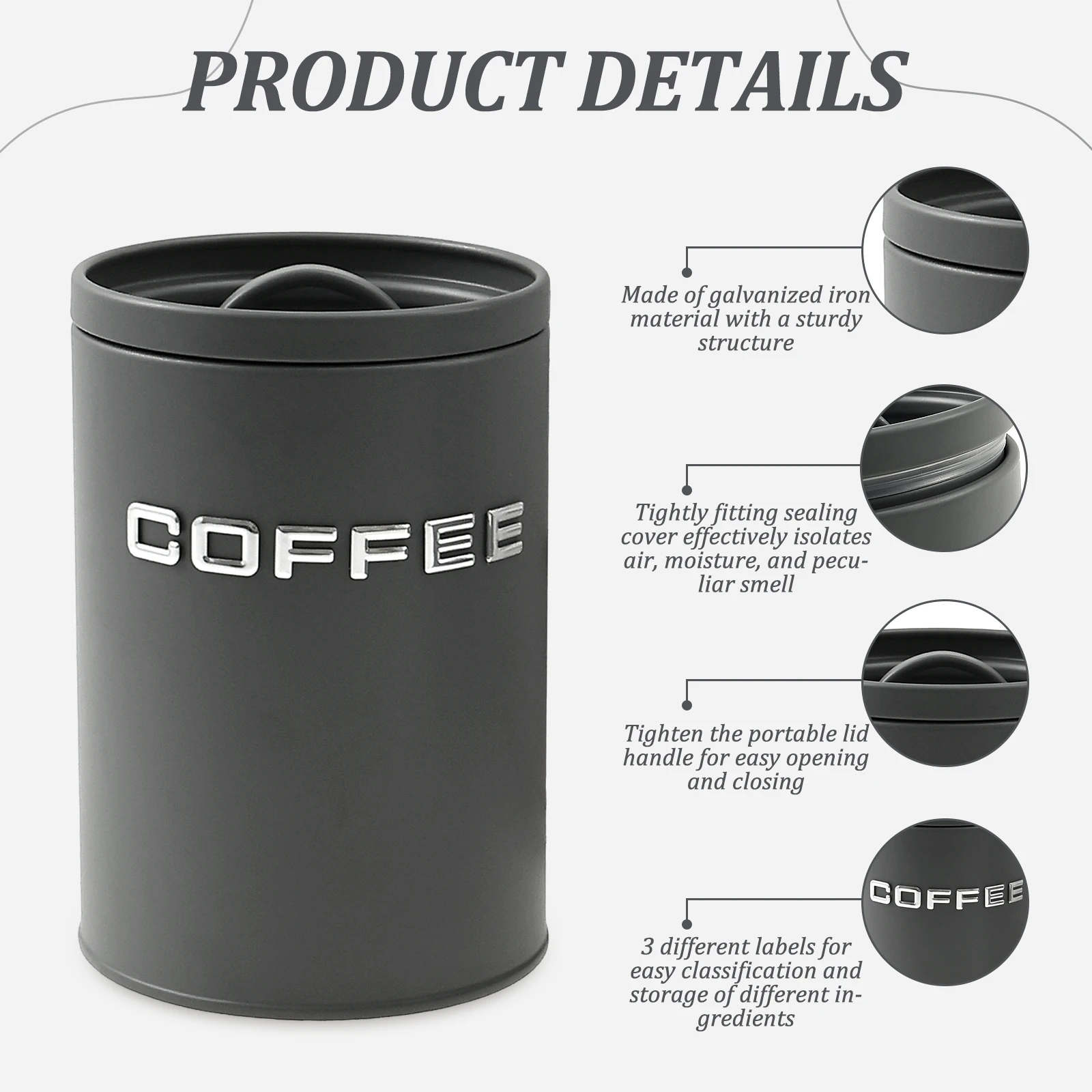 3-delige thee koffie suikerbus - Coffee Tea Sugar Canisters recensie en prijs