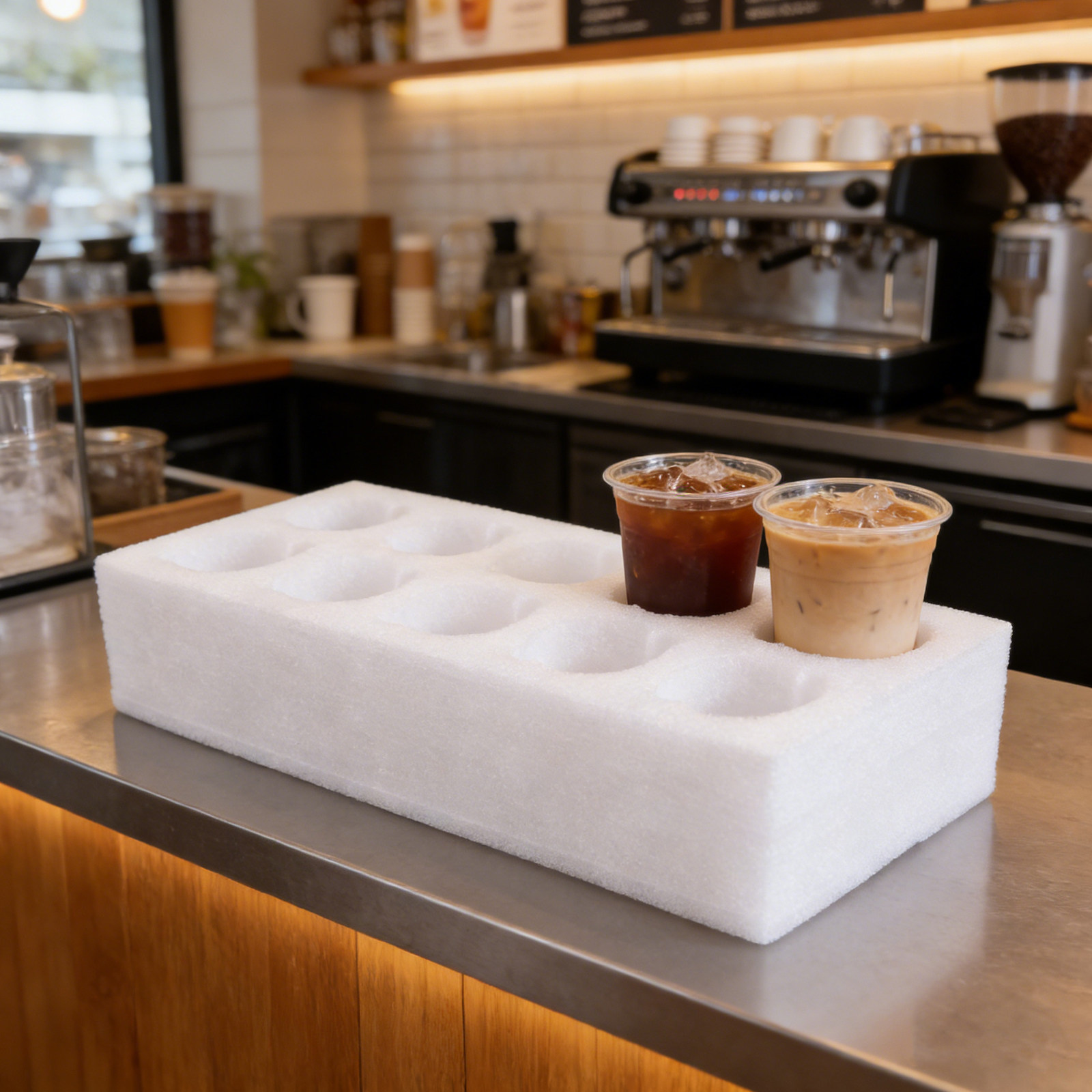 10-kops schuim drankenhouder v - Coffee Tea Drink recensie en prijs