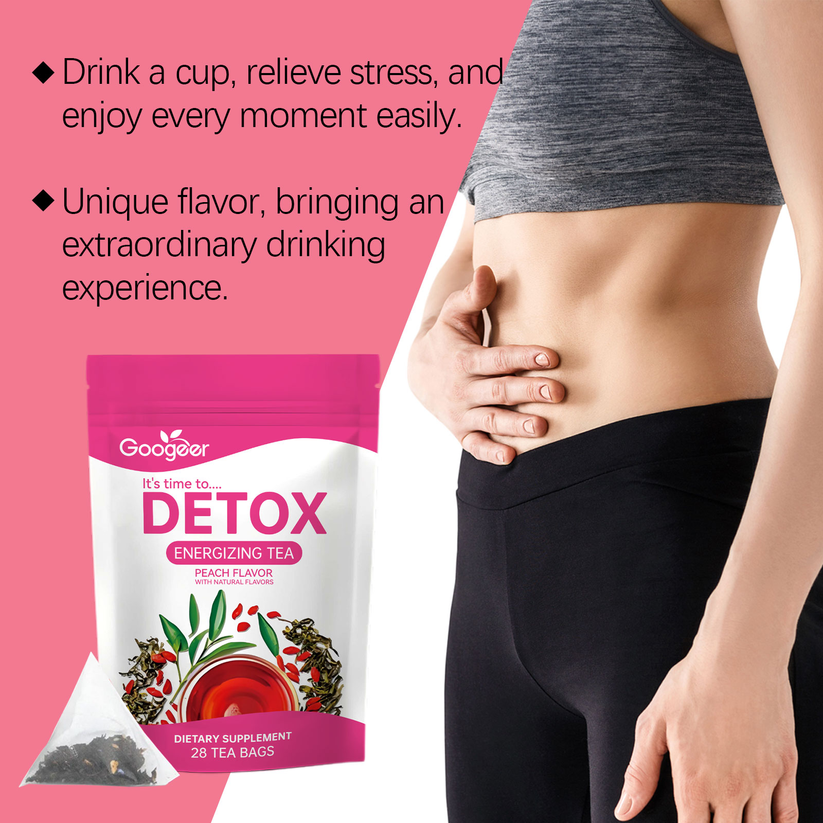 Googeer 28pcs Kruiden Detox Th - Coffee Tea For Weight Loss recensie en prijs