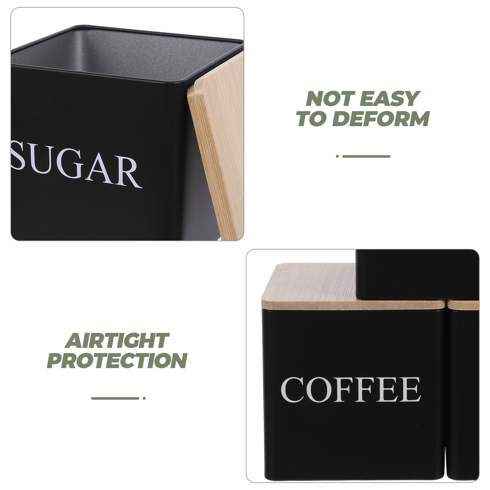 3-delige metalen thee-, koffie - Tea Coffee Sugar Container recensie en prijs